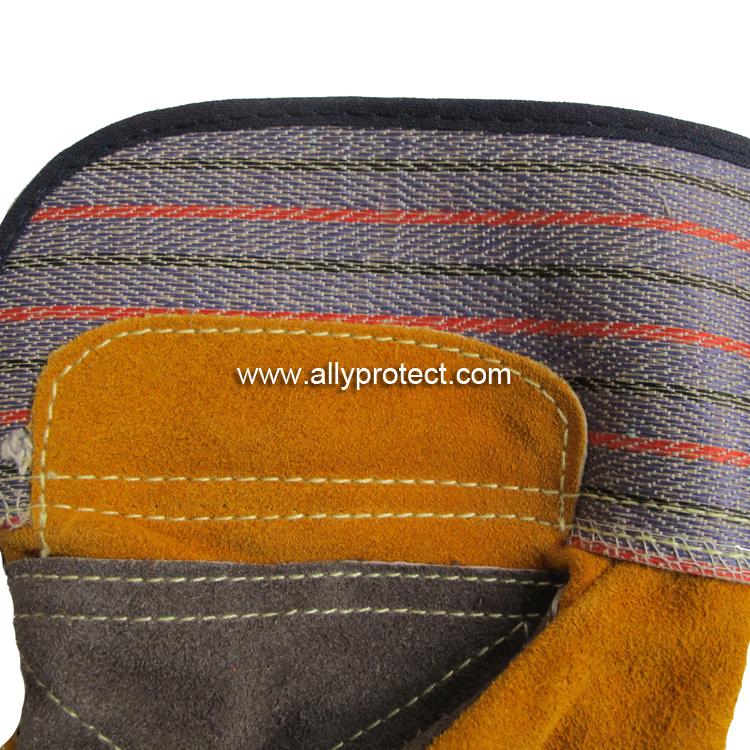 AP-1524 炭啡色加金黃色全托手套