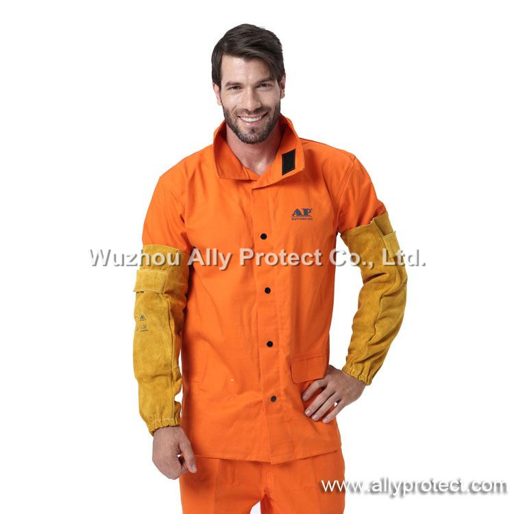 AP-9119 Golden Lengthen Leather Sleeves